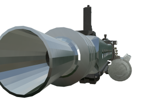 Low-Poly Light Machine MG Modelo 3D