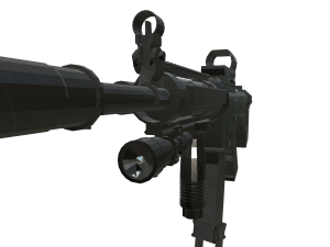 Low Poly Fully Equipped M4 3D Model