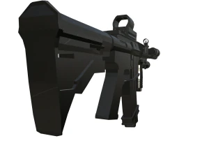Low Poly M4 totalmente equipado Modelo 3D