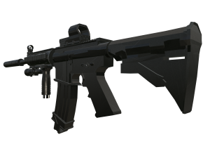 Low Poly Fully Equipped M4 3D Model