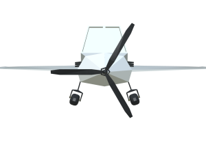 Low poly small airplane 3D Model