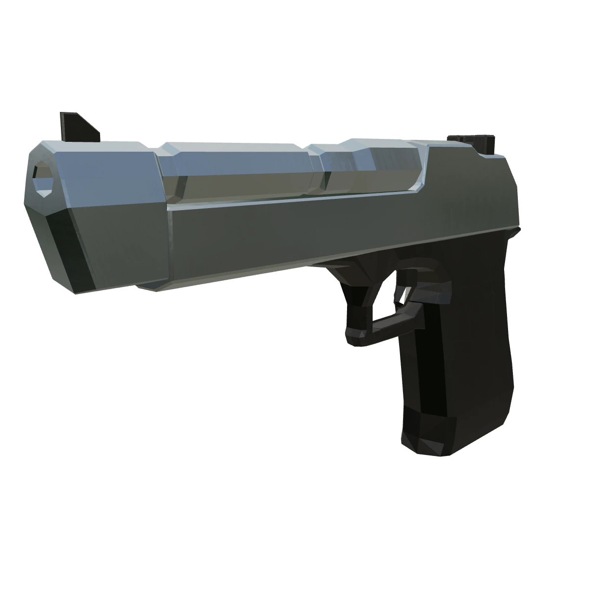 Low Poly Desert Eagle Mastery A High-Resolution 3D Model .c4d .max .obj .3ds .fbx .stl .blend 