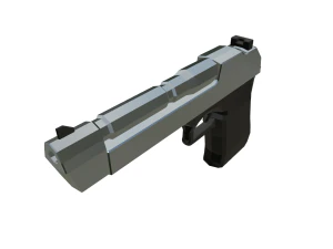 Low Poly Desert Eagle Mastery A High-Resolution 3D Model