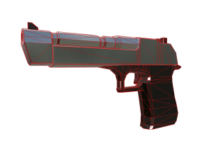 Low Poly Desert Eagle Mastery A High-Resolution 3D Model