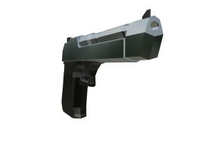 Low Poly Desert Eagle Mastery A High-Resolution 3D Model