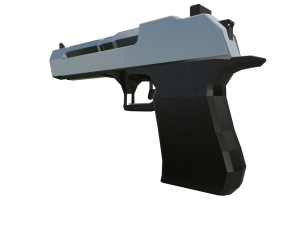 Low Poly Desert Eagle Mastery A High-Resolution 3D Model