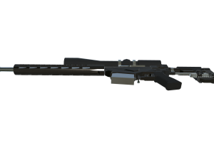 Low Poly Realistic FN Ballista 338 Sniper Rifle Modello 3D