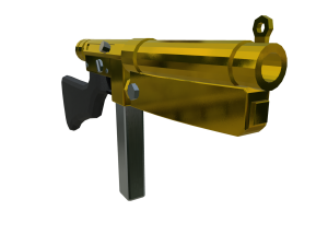 Golden Elegance A Luxurious of the Gilded Thompson M1A1 Submachine Gunss 3D-Modell