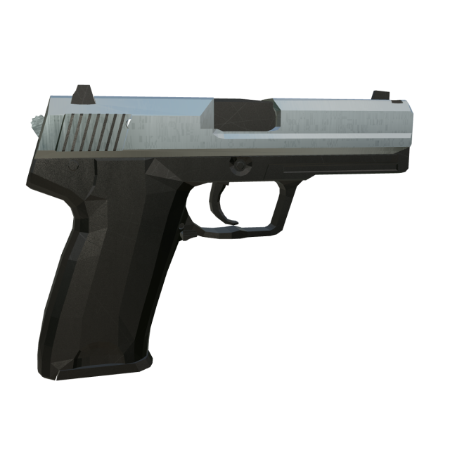 Tactical Precision Elite Modern Semi-Automatic Pistol 3Dモデル .c4d .max .obj .3ds .fbx .stl .blend 