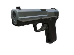 Tactical Precision Elite Modern Semi-Automatic Pistol 3D Model