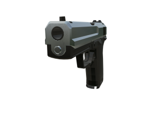 Tactical Precision Elite Modern Semi-Automatic Pistol 3Dモデル