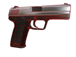 Tactical Precision Elite Modern Semi-Automatic Pistol 3Dモデル