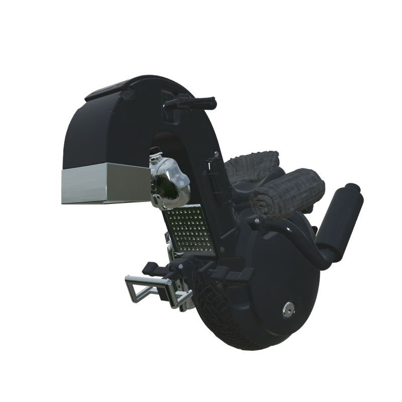 Futuristic Cyberpunk Motorcycle The Next-Gen Mono-Wheel Motorcycle Modèle 3D .c4d .max .obj .3ds .fbx .stl .blend 