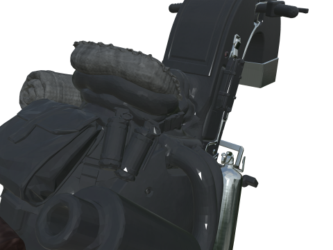Futuristic Cyberpunk Motorcycle The Next-Gen Mono-Wheel Motorcycle Modèle 3D