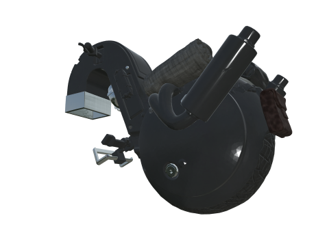 Futuristic Cyberpunk Motorcycle The Next-Gen Mono-Wheel Motorcycle Modèle 3D