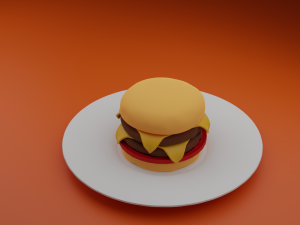 Burger 3D Model