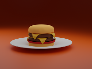 Burger Modèle 3D