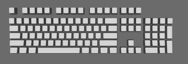 OEM keycaps modal 3D-printmodel .c4d .max .obj .3ds .fbx .stl .blend 