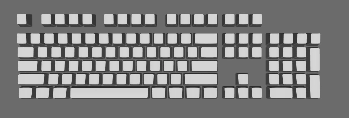 OEM keycaps modal 3D Print Model .c4d .max .obj .3ds .fbx .stl .blend 
