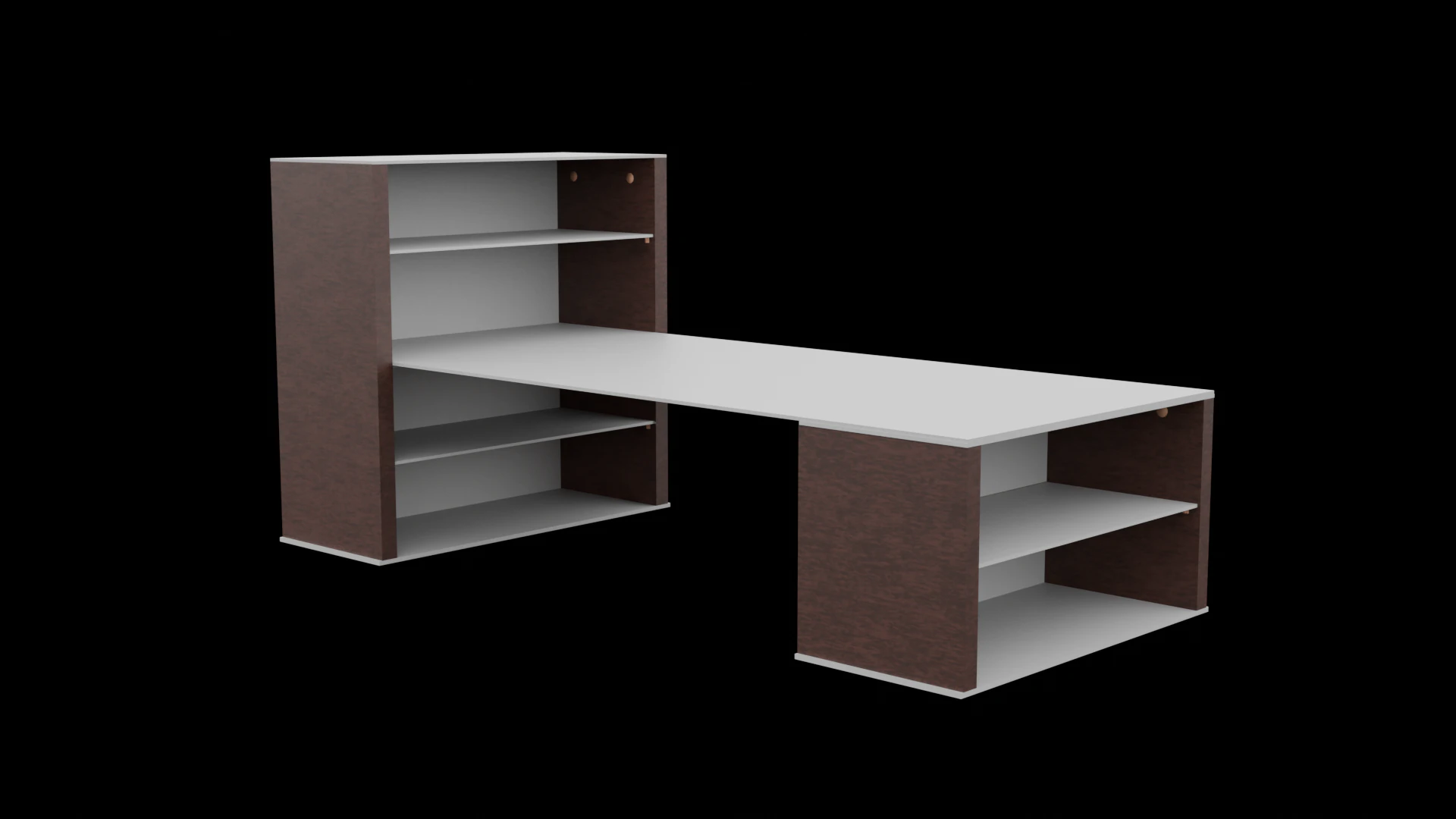 Desk 3D Model .c4d .max .obj .3ds .fbx .stl .blend 