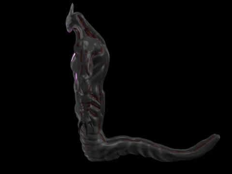 Snake like monster 3D Model