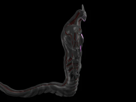 Snake like monster 3D Model