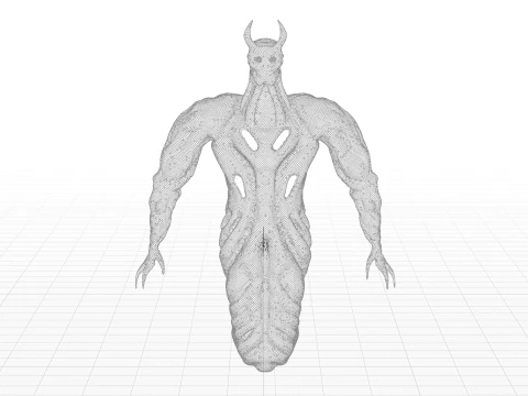 Snake like monster 3D Model