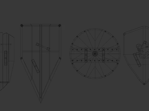Shield Pack 3D Model