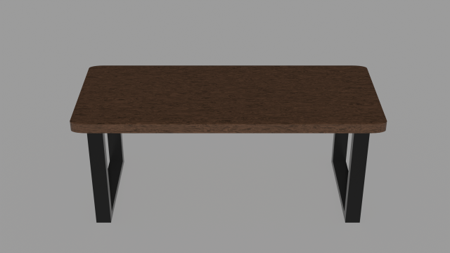 Modern Table 3D Model .c4d .max .obj .3ds .fbx .stl .blend 