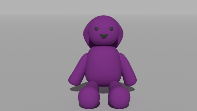 Toy Rabbit Model 3D .c4d .max .obj .3ds .fbx .stl .blend 