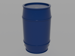 Plastic Barrel 3D Model