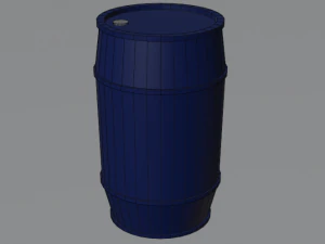 Plastic Barrel 3D Model