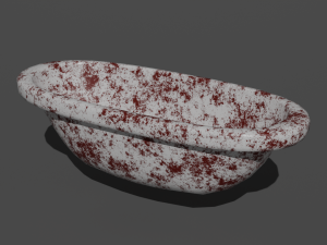 Dirty Bathtub 3D Model