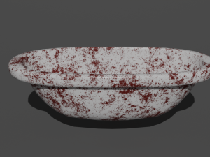 Dirty Bathtub 3D Model