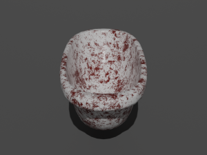 Dirty Bathtub 3D Model