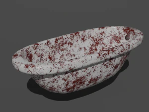 Dirty Bathtub 3D Model