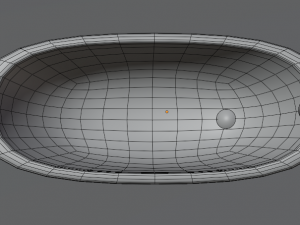 Dirty Bathtub 3D Model