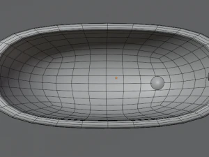 Dirty Bathtub 3D Model
