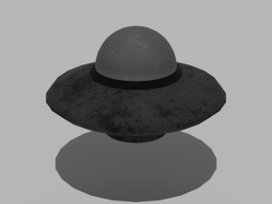 UFO - Low Poly 3D Model