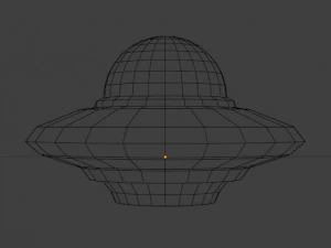 UFO - Low Poly 3D Model