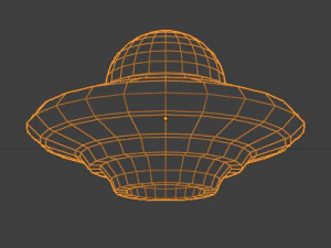 UFO - Low Poly 3D Model