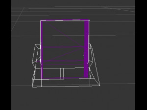 Black leather sofa Modèle 3D