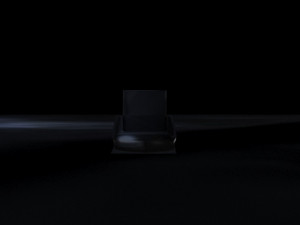 Black leather sofa 3D 모델