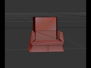 Black leather sofa 3D 모델