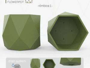 Rmbica Flowerpot 3D Print Model