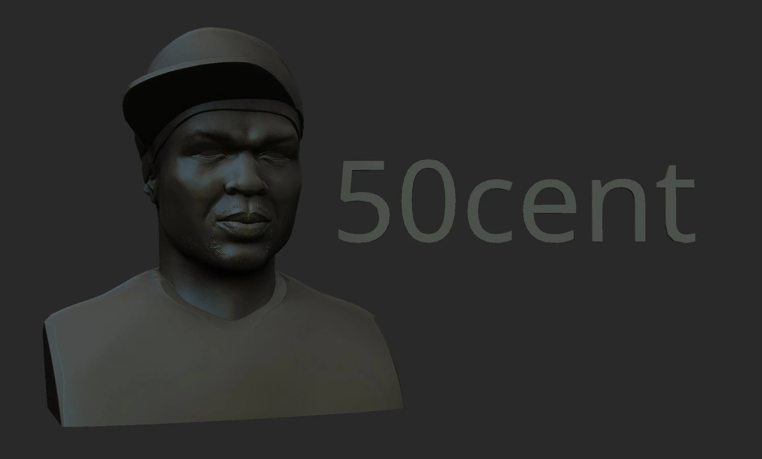 50cent 3D Print Model .c4d .max .obj .3ds .fbx .stl .blend 