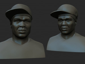 50cent Model Cetak 3D