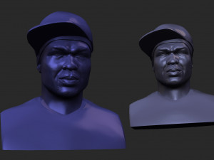 50cent Model Cetak 3D