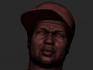 50cent 3D Print Model