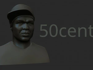 50cent 3D Print Model
